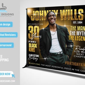 Custom Photo Birthday Backdrop, Party Birthday Party Backdrop, Step Repeat Birthday Party, Magazine Cover Backdrop Custom Magazine Backdrop