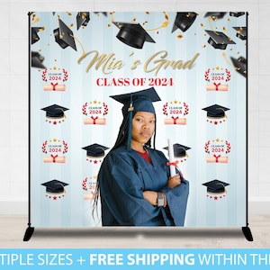 Graduation Backdrop Banner, Graduation Step and Repeat, Prom Backdrop, GraduationBackdrop, Custom Photo Prom Picture Class of 2021 backdrop