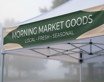 Custom Tent banner, Vinyl Business Banner for Trade Show, Outdoor High quality banner, Craft Show or Event, Farmers Market Event Signage
