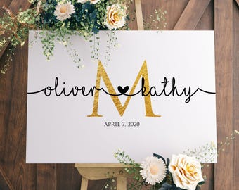 Wedding Guest Book Alternative, Canvas Guestbook Sign, Sign Gold, Canvas Guest Book, Wedding Guest Book, Wedding Sign, Guestbook Alternative
