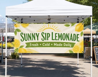 Custom Banner, Advertising Banner, Tent Banner, Business Sign, Outdoor Banners Marketing, Logo Business Sign, Vinyl Storefront Signage Print