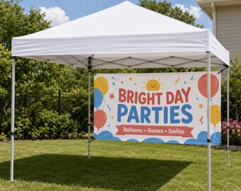 Custom Banner, Advertising Banner, Tent Banner, Business Sign, Outdoor Banners Marketing, Logo Business Sign, Vinyl Storefront Signage Print