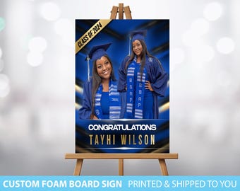 Graduation Welcome Sign, Graduation Party, Congrats to the Grad, Welcome Sign, Foam board Sign, Photo Foam Board Sign, Graduation Party Sign