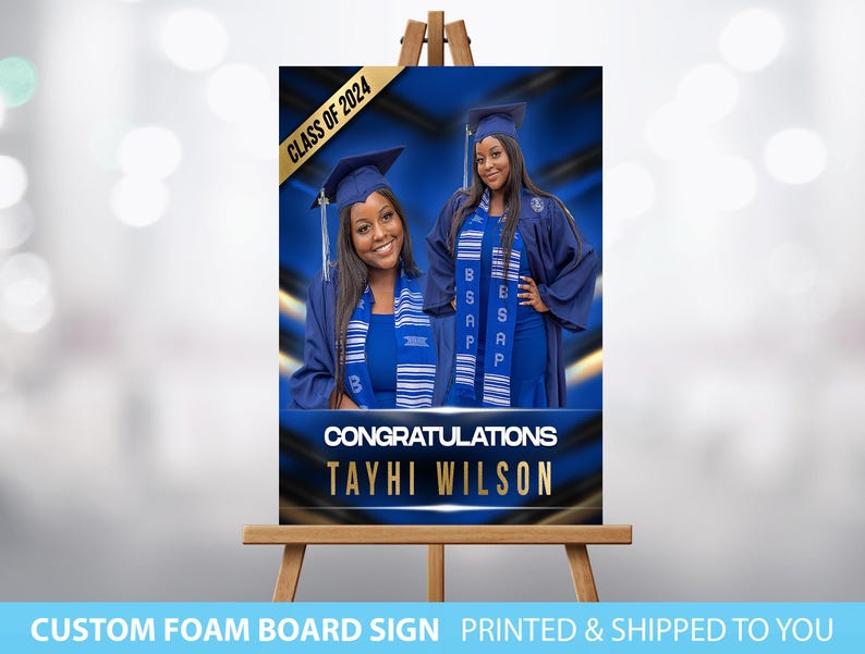 Graduation Welcome Sign, Graduation Party, Congrats to the Grad, Welcome Sign, Foam board Sign, Photo Foam Board Sign, Graduation Party Sign image 1
