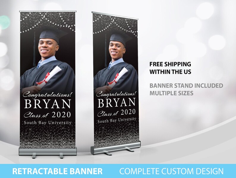 Graduation Retractable Banner, Class of 2021 Banner, Graduation Banner ...