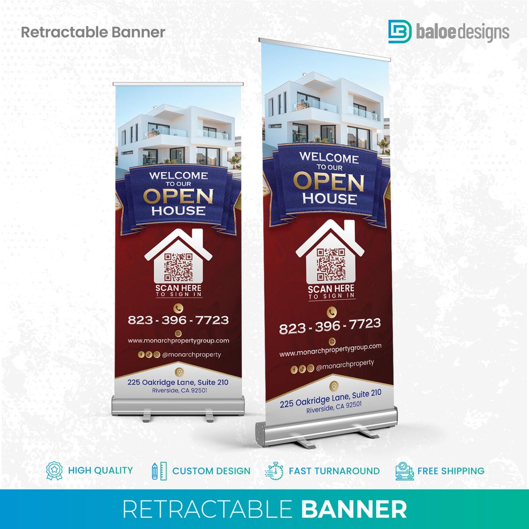 Custom Real Estate Sign, Open House Sign, Real Estate Marketing Event ...