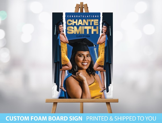 Graduation Welcome Sign, Graduation Party, Congrats to the Grad, Welcome Sign, Foam board Sign, Photo Foam Board Sign, Graduation Party Sign