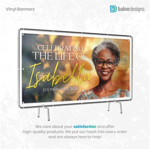 Custom Memorial Banner, Memorial in Loving Memory Sign, Funeral in ...