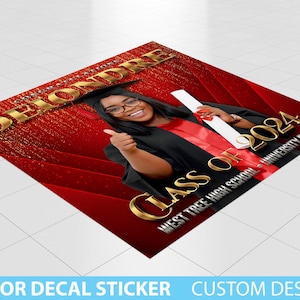 Custom Floor Decal sticker, Removable Sticker, Vinyl Floor Banner, Adhesive Floor Banner Graduation Decor Sticker, Graduation Grad Party