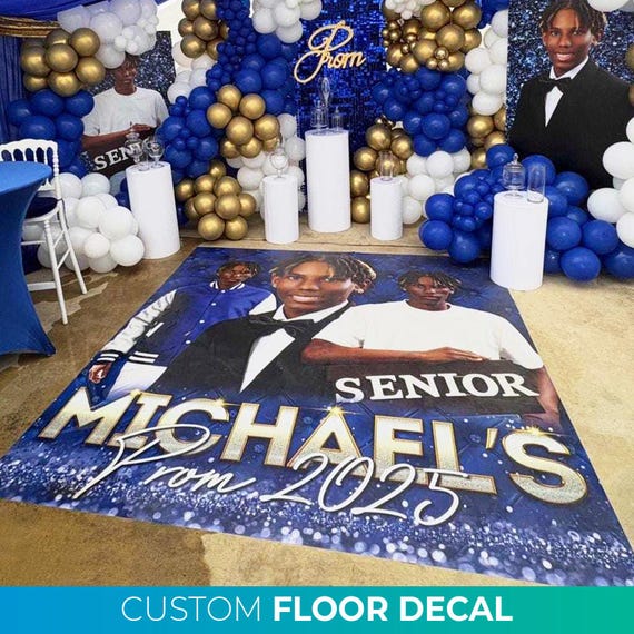 Custom Floor Decal, Graduation Prom Floor Decal, Adhesive Custom Floor Banner, Birthday Party Decor, Decoration Sticker Vinyl Adhesive