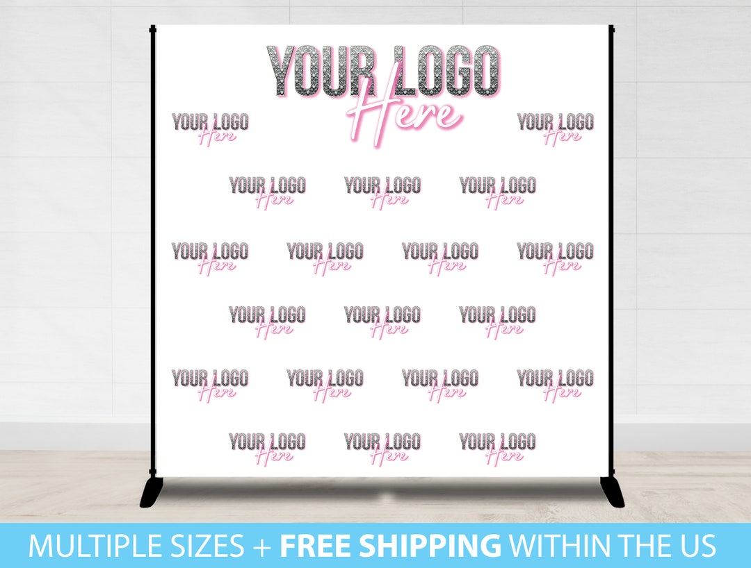 Custom Logo Backdrop Banner, Business Banner, Step and Repeat Business ...