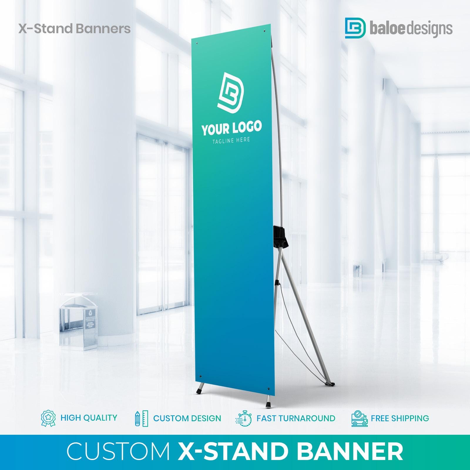 Custom X-stand Banner, Promotional Banner Display, Custom Vinyl Banner ...