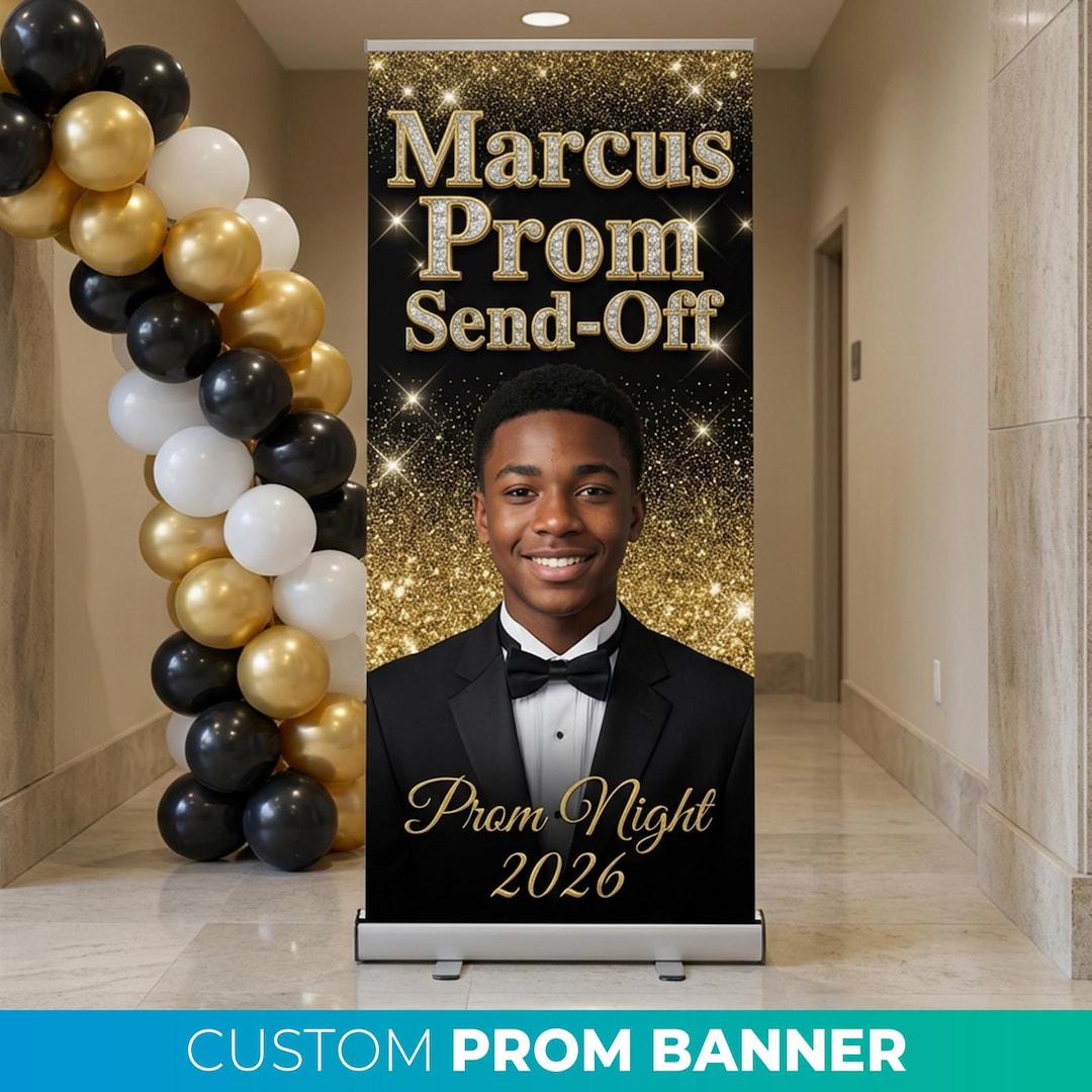 Prom Order Sign Custom Prom Banner, Retractable Banner, Prom Send off Welcome Sign ...