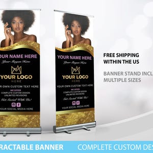 Retractable Banner, Custom Business Logo Banner Stand, Pop Up Shop Event, Custom Business retractable Banner, Custom Banner Pull Up Banner