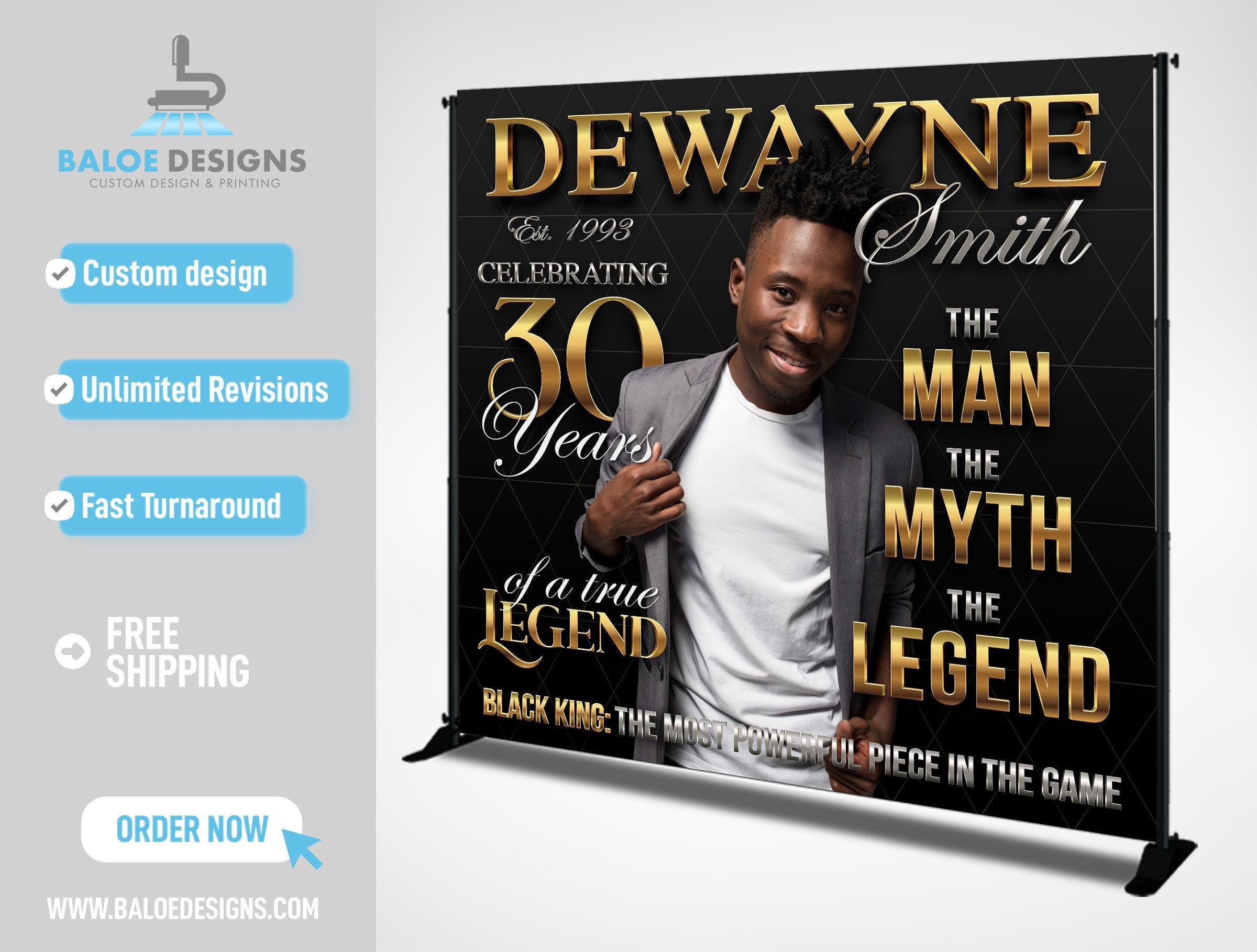 Customized Magazine Backdrop Custom Photo Birthday Backdrop, Party Birthday Party Backdrop, Step ...