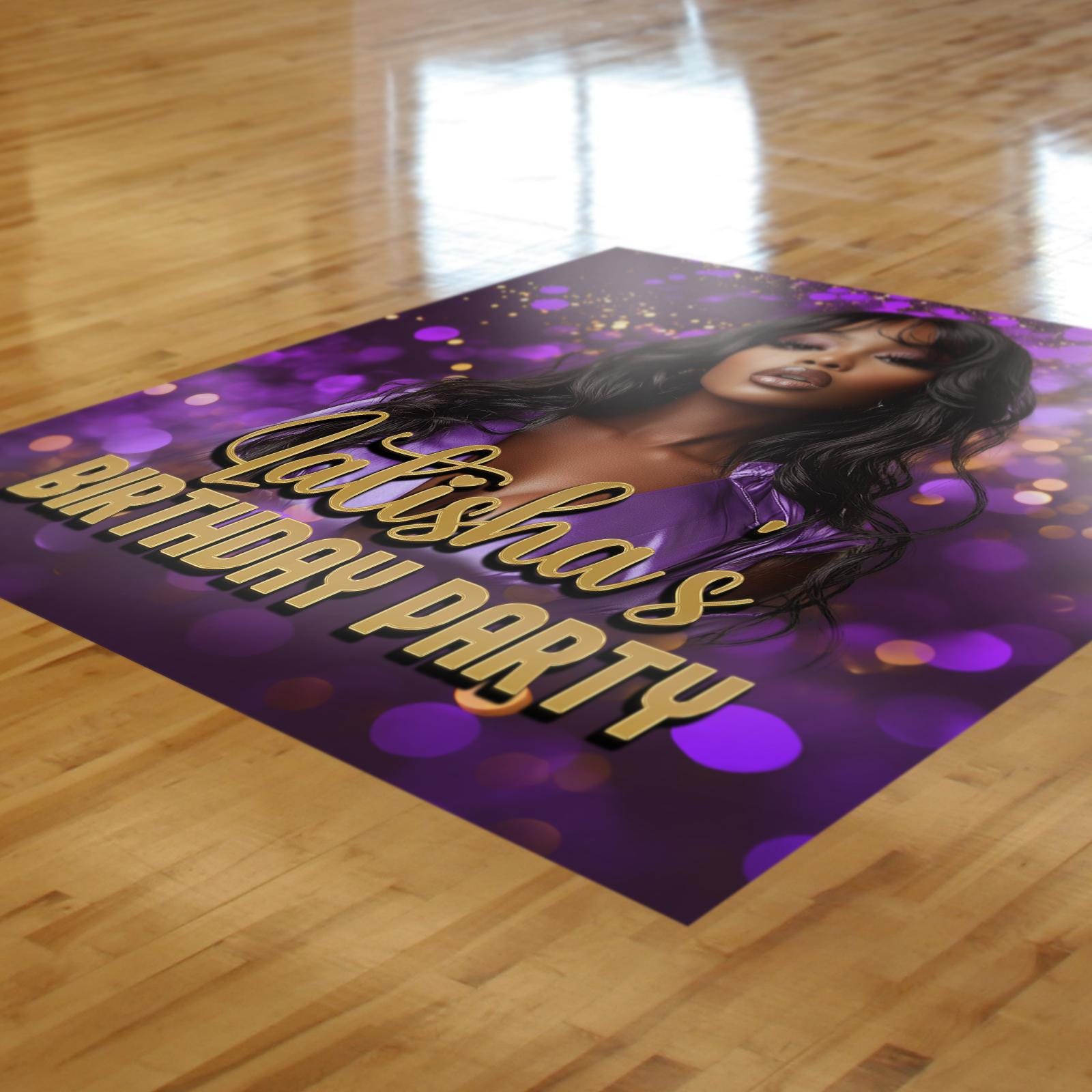 Custom Floor Decal, Adhesive Custom Printed Floor Banner, Birthday Party Decor, Decoration Sticker Vinyl Adhesive, Decorations, printed sign