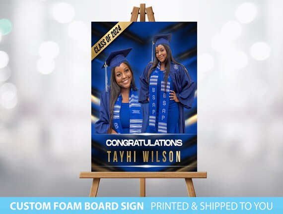 Graduation Welcome Sign, Graduation Party, Congrats to the Grad, Welcome Sign, Foam board Sign, Photo Foam Board Sign, Graduation Party Sign