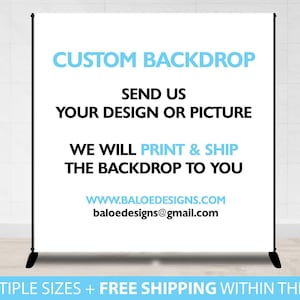 Custom Backdrop, Custom Logo Backdrop, 8x8 Step and Repeat, Photo Booth Step and Repeat Birthday Backdrop Custom Backdrop, Business Backdrop