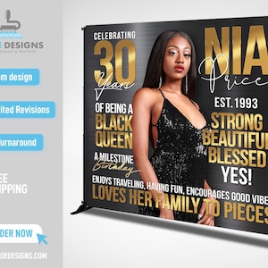 Custom Photo Birthday Backdrop, Party Birthday Party Backdrop, Step Repeat Birthday Party, Magazine Cover Backdrop Custom Magazine Backdrop
