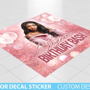 Custom Floor Decal sticker, Removable Sticker, Vinyl Floor Banner, Adhesive Floor Banner Sticker Decal Removable, Birthday Dance floor decal