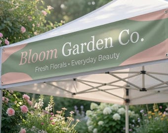 Custom Tent banner, Vinyl Business Banner for Trade Show, Outdoor High quality banner, Craft Show or Event, Farmers Market Event Signage