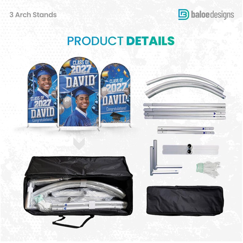 Graduation Custom Arch Bundle, 3 Piece Arch Stand Backdrop Stand, Arch ...