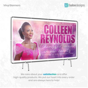 Custom Memorial Banner, Memorial in Loving Memory Sign, Funeral in ...