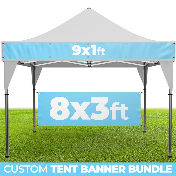 10x10 Tent Banner Etsy