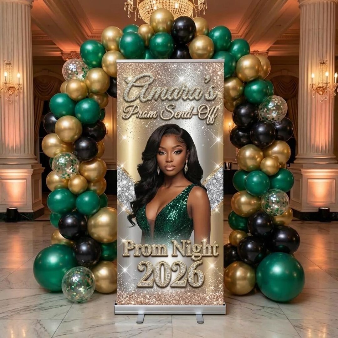 Custom Prom Banner, Retractable Banner, Prom Send off Welcome Sign ...