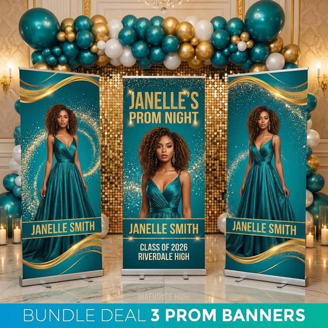 Prom Board.pdf 3 PROM Retractable Banners, Custom Prom Boards, Prom Graduation Party ...