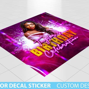 Custom Floor Decal sticker, Removable Sticker, Vinyl Floor Banner, Adhesive Floor Banner Sticker Decal Removable, Birthday Dance floor decal