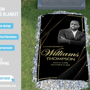 Custom Grave Blanket, Custom Memorial Grave Blanket, In Loving Memory Sign, Grave Funeral Blanket, Memorial Keepsakes, Memorial Home Going
