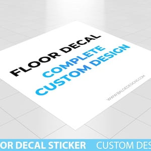 Custom Floor Decal sticker, Complete Custom Floor Decal, Removable Sticker, Vinyl Floor Banner, Adhesive Banner Sticker Decal Event Birthday