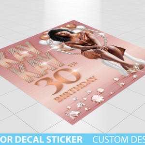 Custom Floor Decal sticker, Removable Sticker, Vinyl Floor Banner, Adhesive Floor Banner Sticker Decal Removable, Birthday Dance floor decal