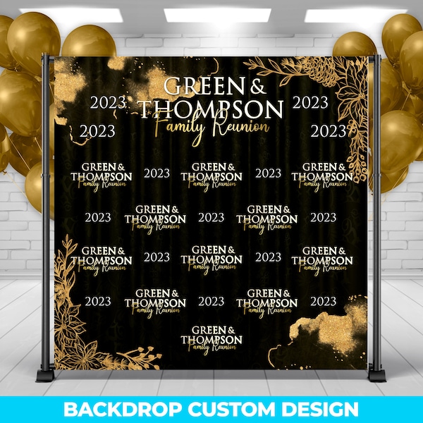 Family Reunion Backdrop, Backdrop Banner Family Reunion, Step & Repeat Backdrop, Backdrop Banner, Event Decor, Photo Booth, Printed Signs