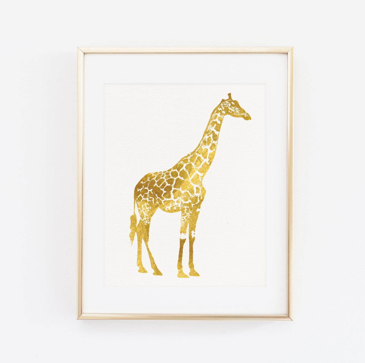 Girafe or Art Print impression girafe girafe pépinière Art Etsy