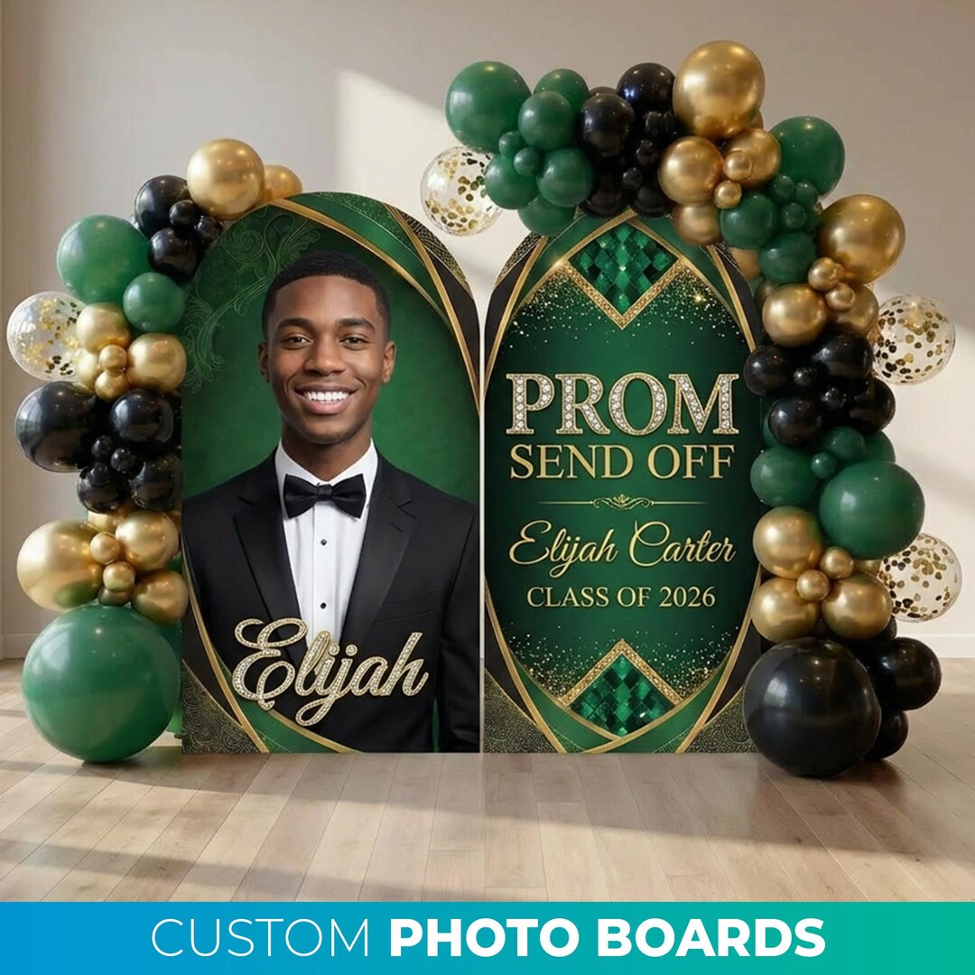 Prom Board.pdf Prom Photo Board Set, Backdrop Set, Arched Banner, Prom Send off Sign ...