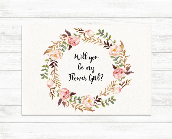 Critical image with will you be my flower girl free printable Bewitching image for will you be my flower girl free printable