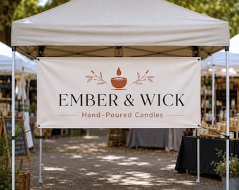 Custom Banner, Advertising Banner, Tent Banner, Business Sign, Outdoor Banners Marketing, Logo Business Sign, Vinyl Storefront Signage Print