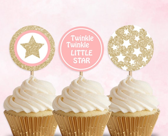 Cupcake Toppers Printable Cupcake Toppers Baby Shower Etsy