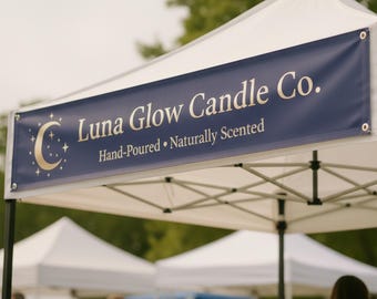 Custom Tent banner, Vinyl Business Banner for Trade Show, Outdoor High quality banner, Craft Show or Event, Farmers Market Event Signage