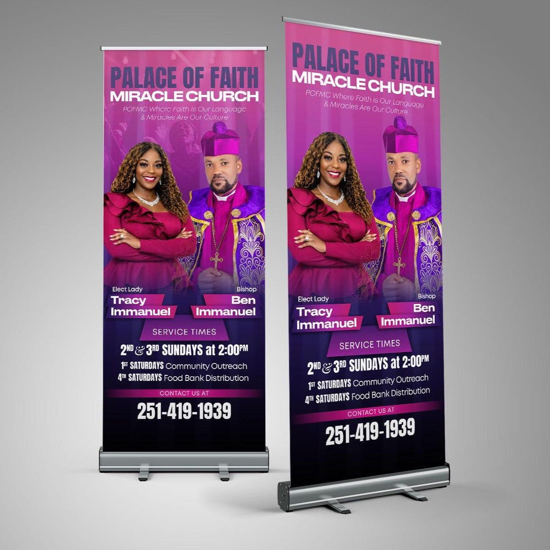 Church Retractable Banner, Church Welcome Sign, Sanctuary Banners ...