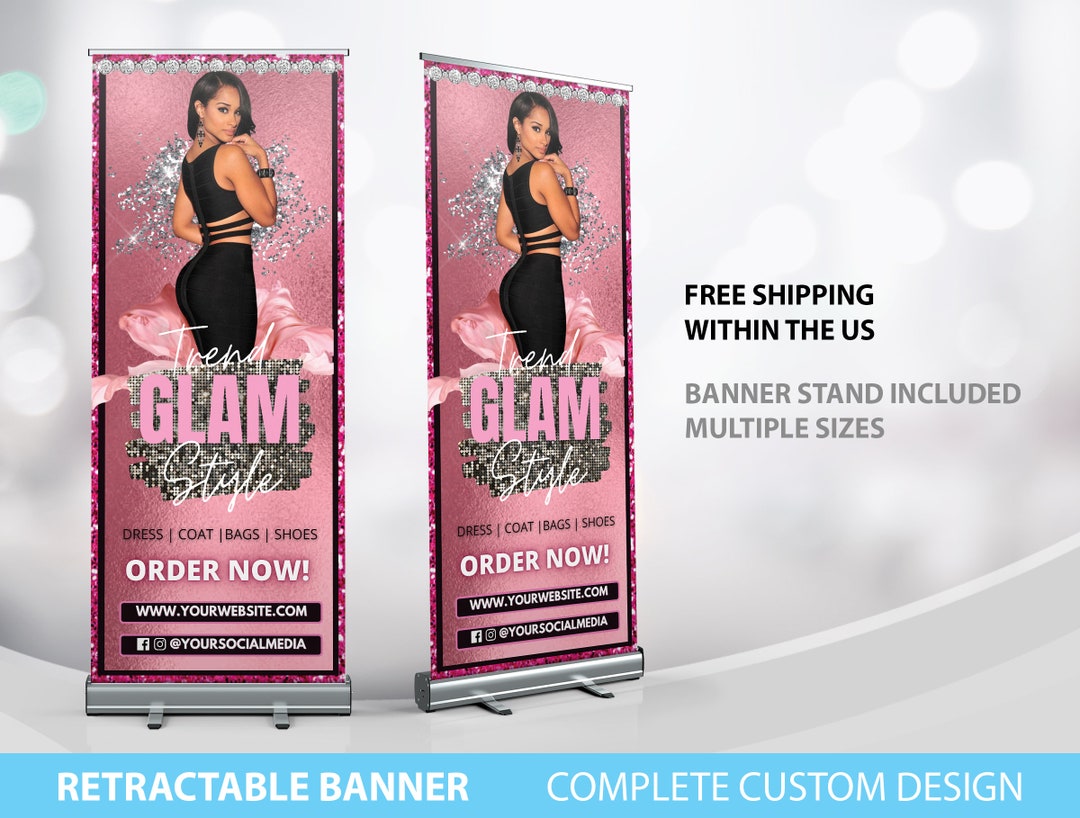 Retractable Banner, Custom Roll up Banner Stand, Pop up Banner Pop up