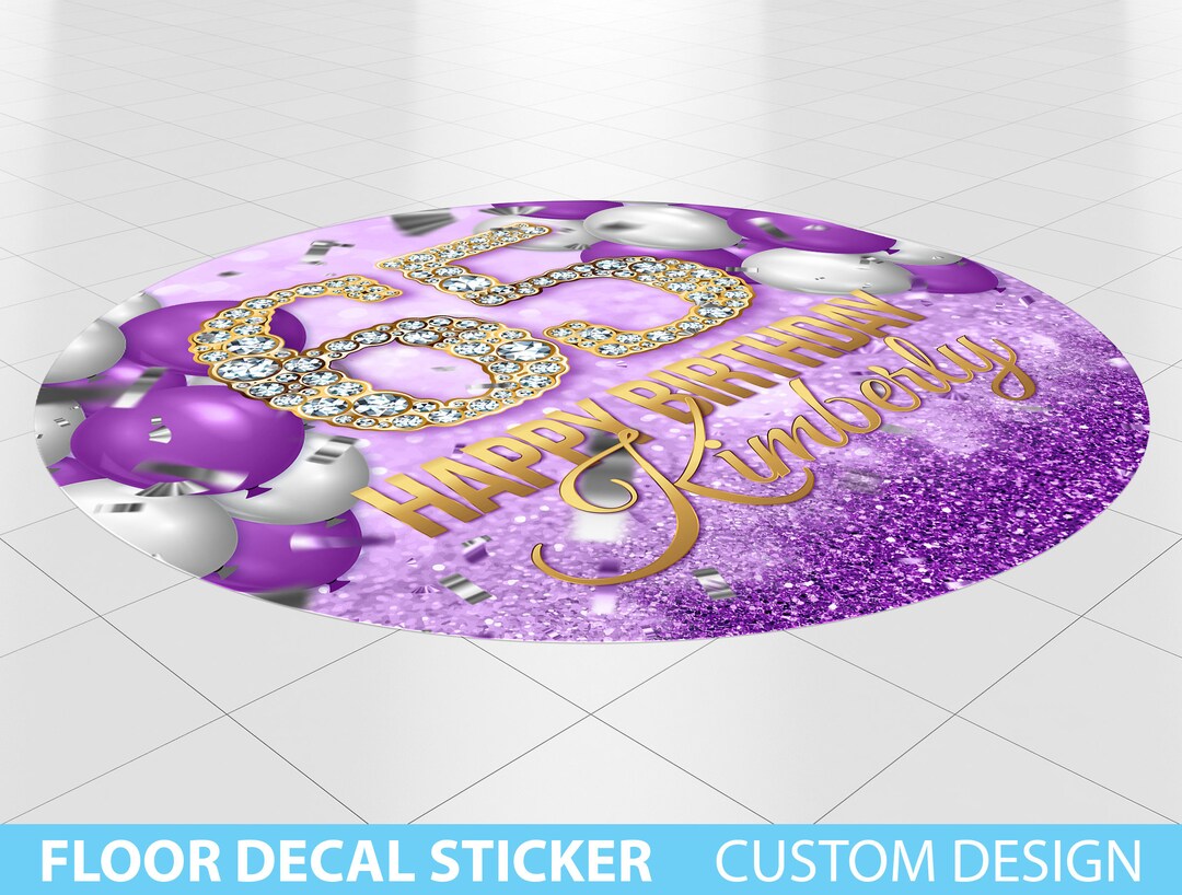 ROUND Circle Floor Decals, Round Floor Decal, Circular Printed Floor Sticker, Floor Banner Round