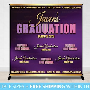 Graduation Backdrop, Custom Graduation Step and Repeat backdrop, Class 2022 Graduation Backdrop, Graduation 2022, Congratulations graduates