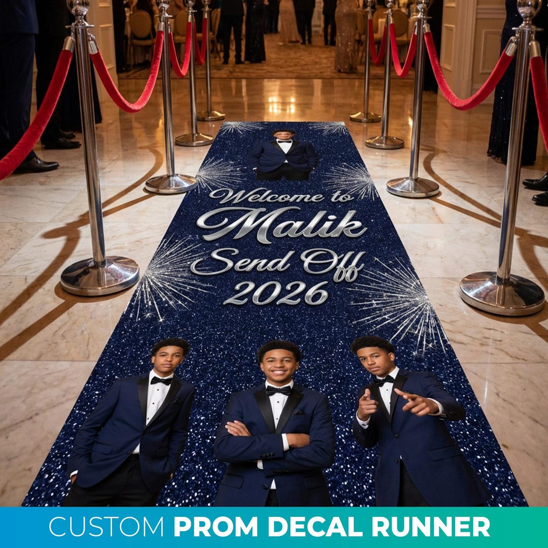 Prom Sticker Shock Custom Prom Floor Decal Runner, Prom Red Carpet Floor Sticker ...