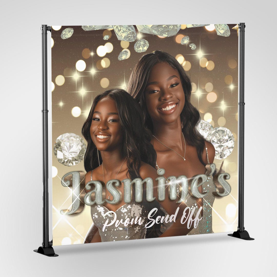 Send Off Backdrop Prom Backdrop, Custom Prom Party Send off Backdrop Banner, Personalized ...
