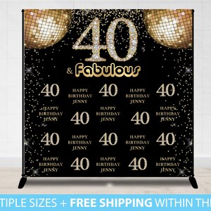 Step and repeat backdrop, Birthday Banner, Birthday Backdrop, Birthday Step and Repeat, 30th 40th 50th backdrop, any age backdrop banner