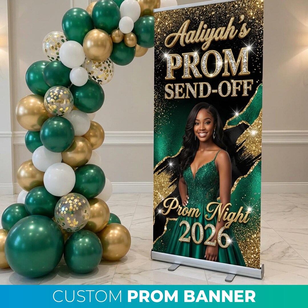 Prom Sign Kit Custom Prom Banner, Retractable Banner, Prom Send off Welcome Sign ...