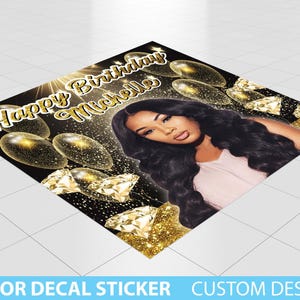 Custom Floor Decal sticker, Removable Sticker, Vinyl Floor Banner, Adhesive Floor Banner Sticker Decal Removable, Birthday Dance floor decal